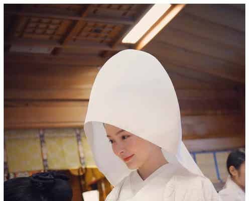 貫地谷しほり、挙式の白無垢姿を披露「べっぴんさん」「末永くお幸せに」の声