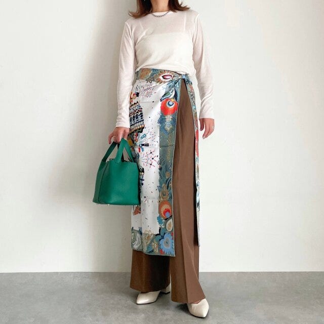 【OKコーデ④】柄物を身につけて遊び心あるコーデ 【OKコーデ④】柄物を身につけて遊び心あるコーデ