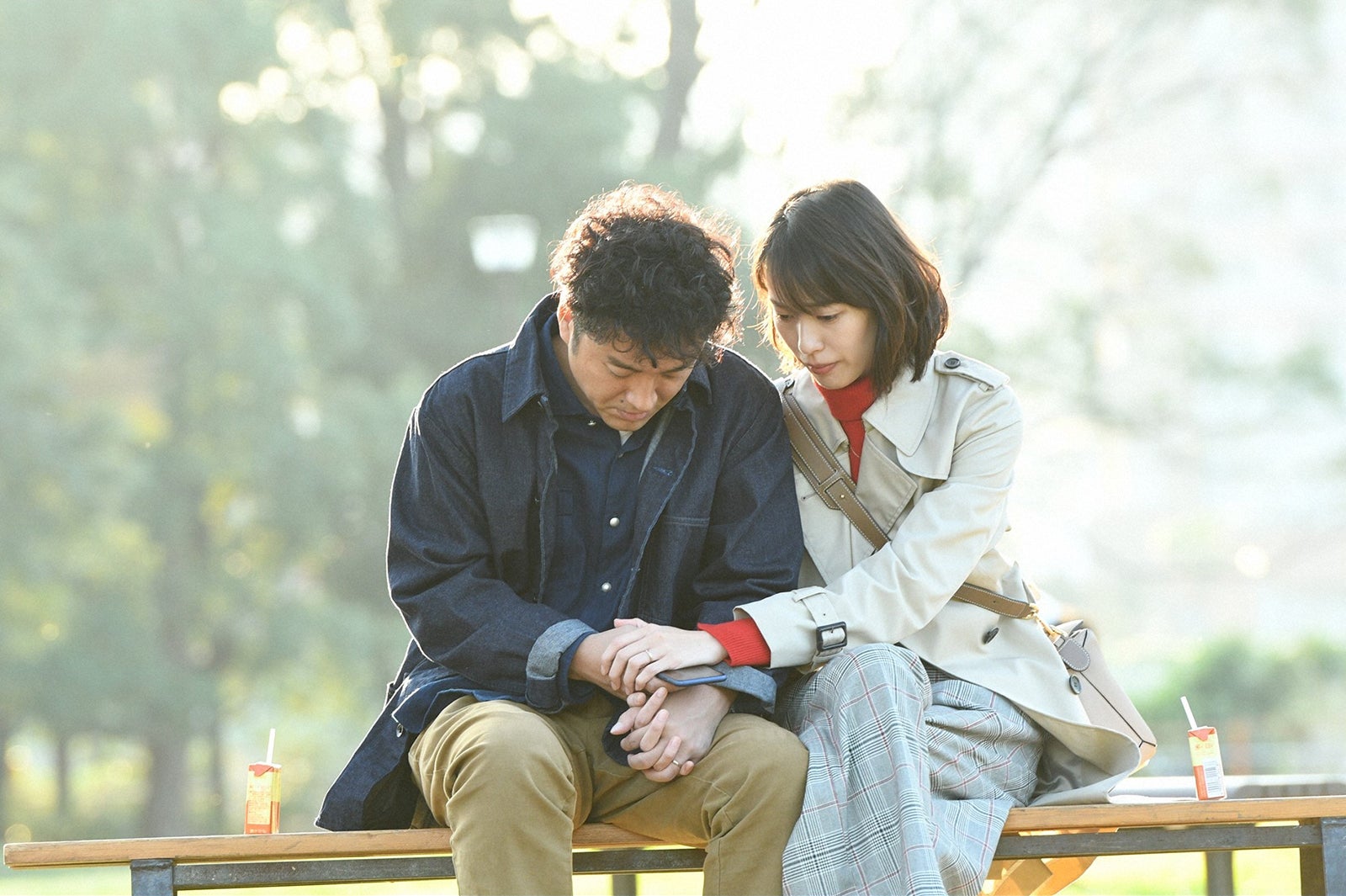 ムロツヨシ、戸田恵梨香／「大恋愛～僕を忘れる君と」第7話より（C）TBS