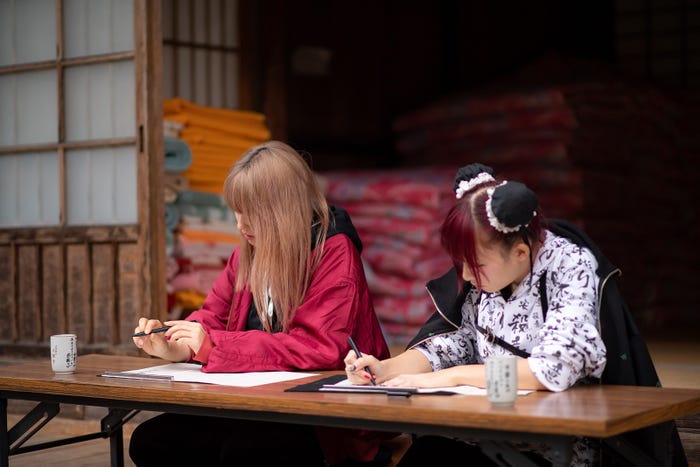 写経を体験 (C)MBS