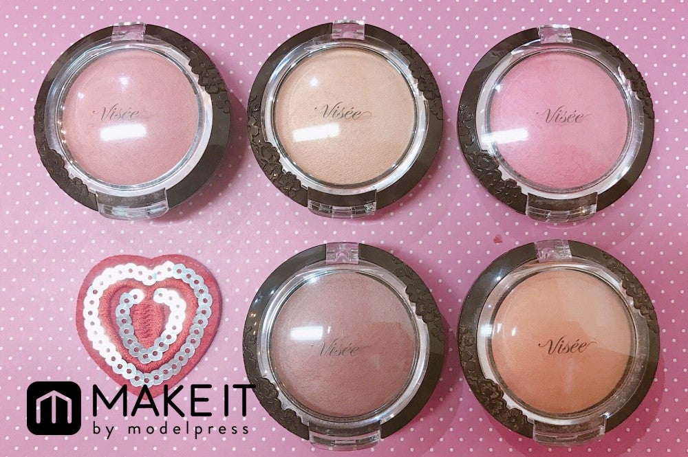 【ヴィセ】の人気アイテム「フォギーオンチークス」全色塗り比べ (C)メイクイット