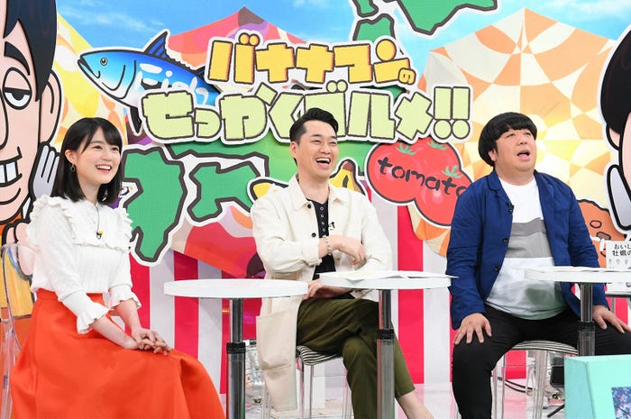 (左から)生田絵梨花、設楽統、日村勇紀(C)TBS