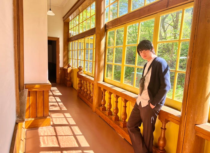 矢島尚也「劇場版『名探偵コナン』の舞台函館・桜の名所弘前を観光!!」(提供写真)