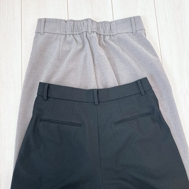 GU　ユニクロ　タックワイドパンツ　違い　比較