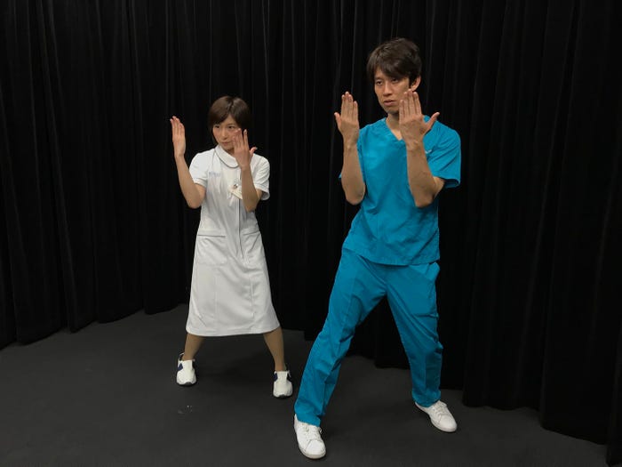 市來玲奈アナ、しゅんP(C)日本テレビ