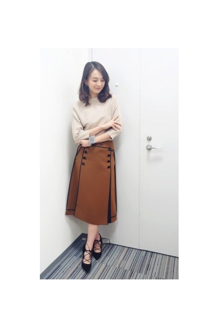 丈感がレディなショコラカラーコーデ【今日の私服／舞川あいく】