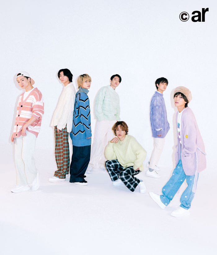 7ORDER(左から)諸星翔希、長妻怜央、阿部顕嵐、森田美勇人、真田佑馬、萩谷慧悟、安井謙太郎(画像提供:主婦と生活社)