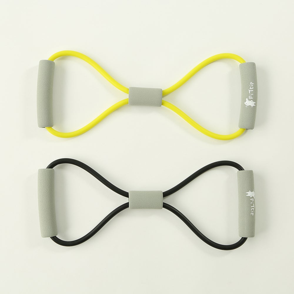 グリップ付きエクササイズゴム（2色・各￥300）／画像提供：株式会社パル