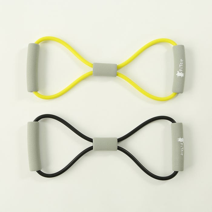 グリップ付きエクササイズゴム(2色・各¥300)/画像提供:株式会社パル