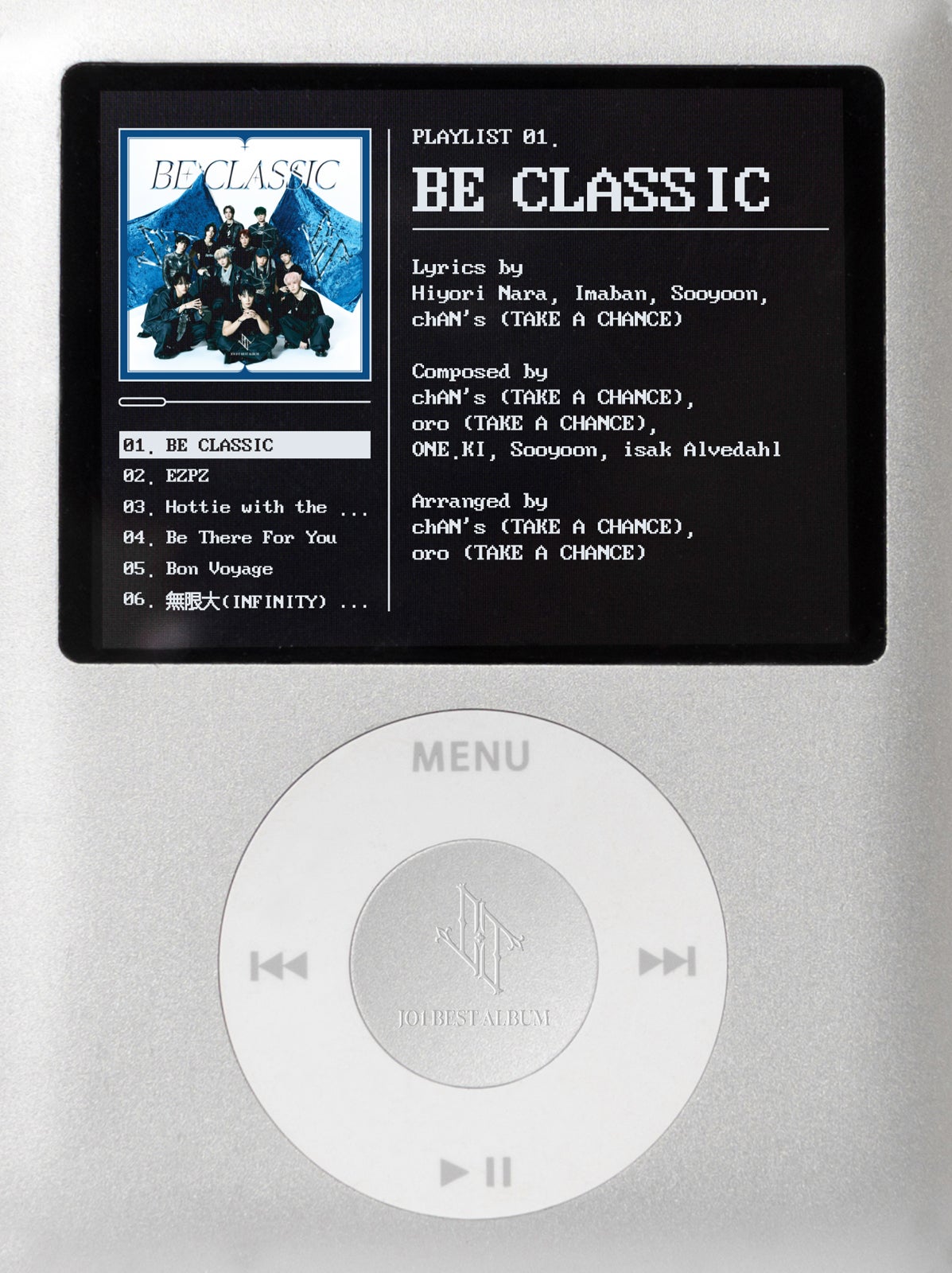 JO1「BE CLASSIC」トラックリスト（C）LAPONE Entertainment