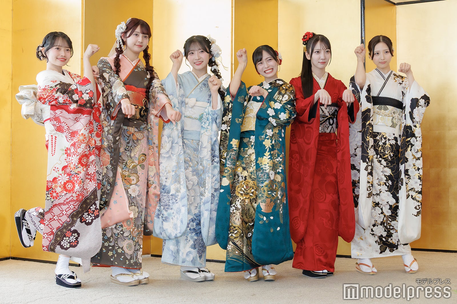 花田藍衣、久保姫菜乃、秋山由奈、新井彩永、工藤華純、迫由芽実（C）モデルプレス
