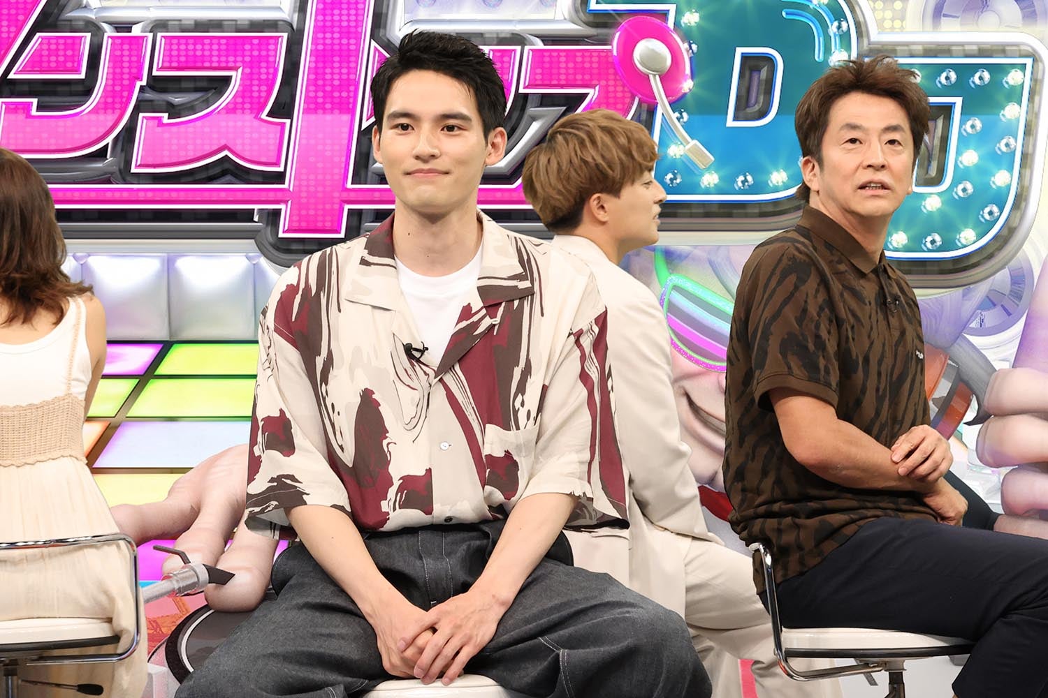 （左から）水上恒司、白濱亜嵐、堀内健（C）フジテレビ