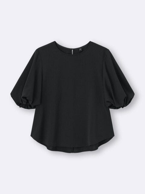 GU バブルスリーブブラウス GUのバブルスリーブブラウス