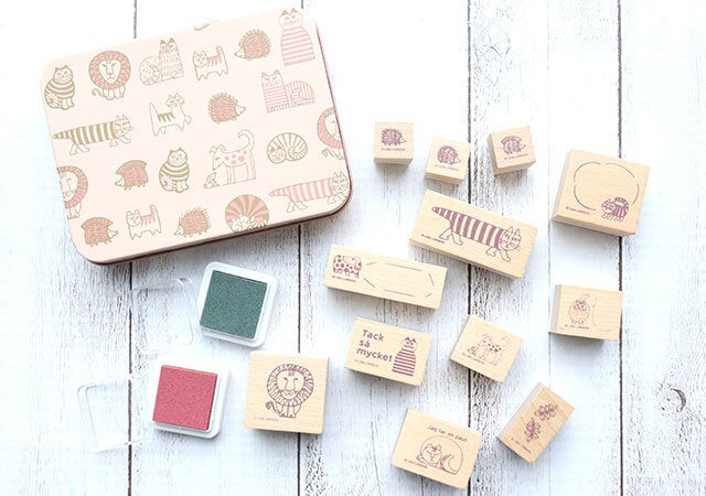 リンネル1月号の付録が可愛すぎて反則！リサ・ラーソンの木製スタンプ