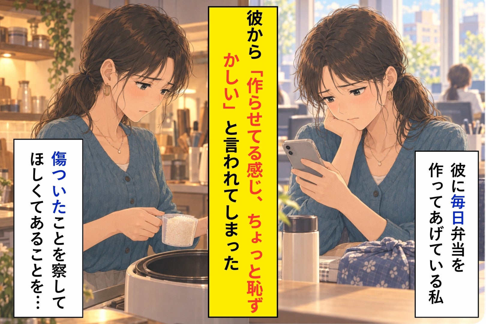 「作らせてる感じ、ちょっと恥ずかしい」と言われた私→彼の分だけご飯を炊かなかった３日間
