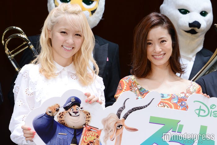 「ズートピア」ジャパン・プレミアに出席した(左から)Ami、上戸彩(C)モデルプレス