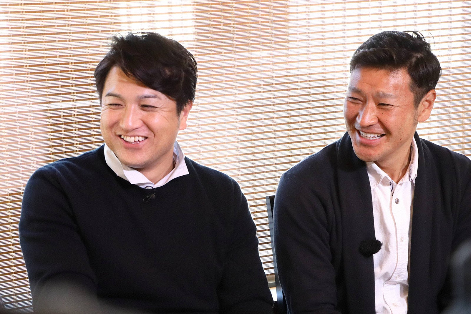 （左から）高橋由伸、高橋尚成（C）フジテレビ