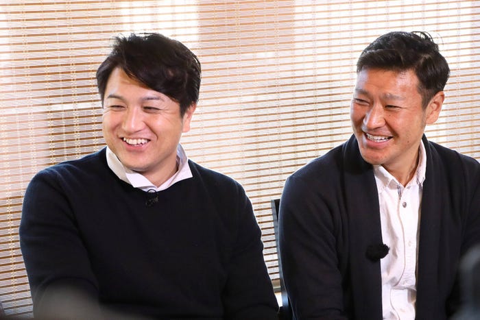 (左から)高橋由伸、高橋尚成(C)フジテレビ