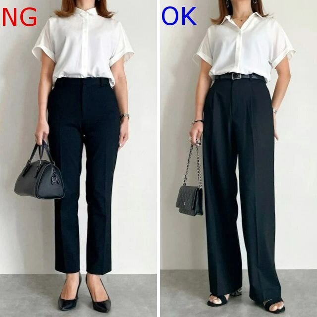 ドレープシャツNG＆OKコーデ