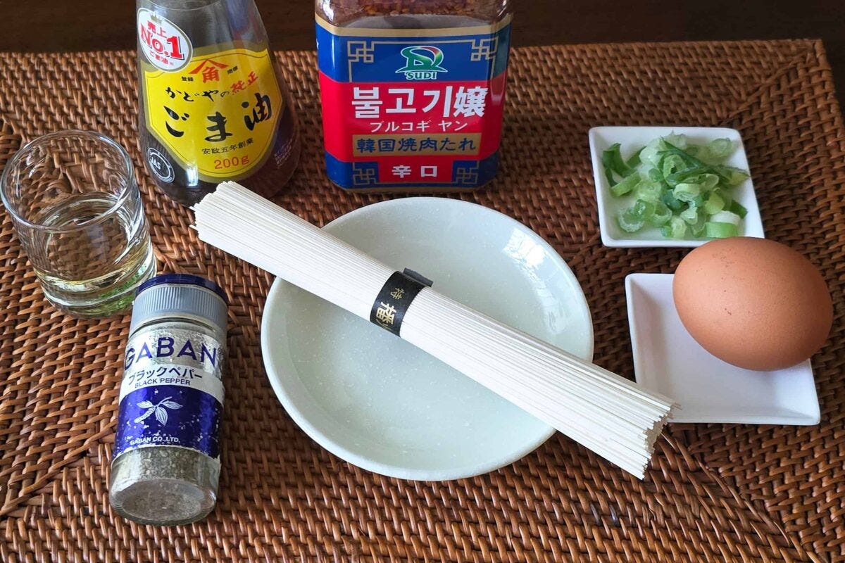 簡単油そうめん・材料
