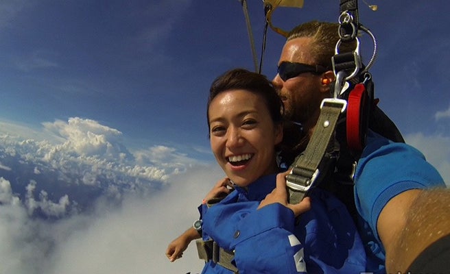 大島優子 グアムでスカイダイビングに挑戦 女子旅プレス 大島優子 グアムでスカイダイビングに挑戦 女子旅プレス