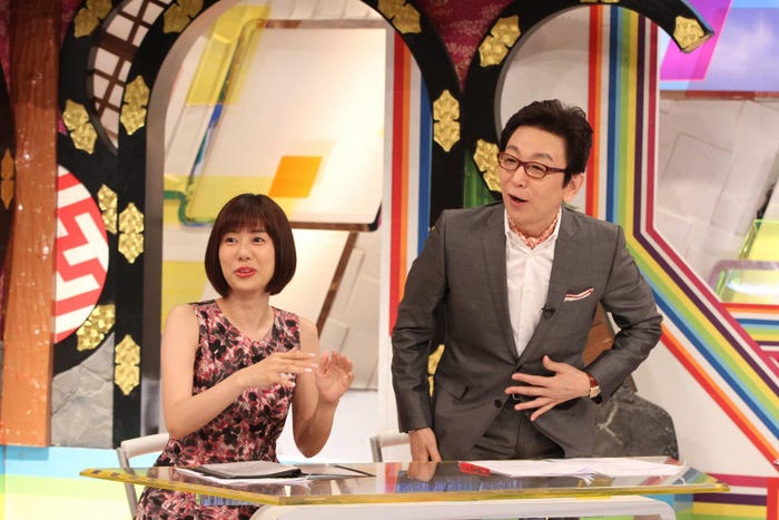 山崎夕貴、古舘伊知郎(C)フジテレビ