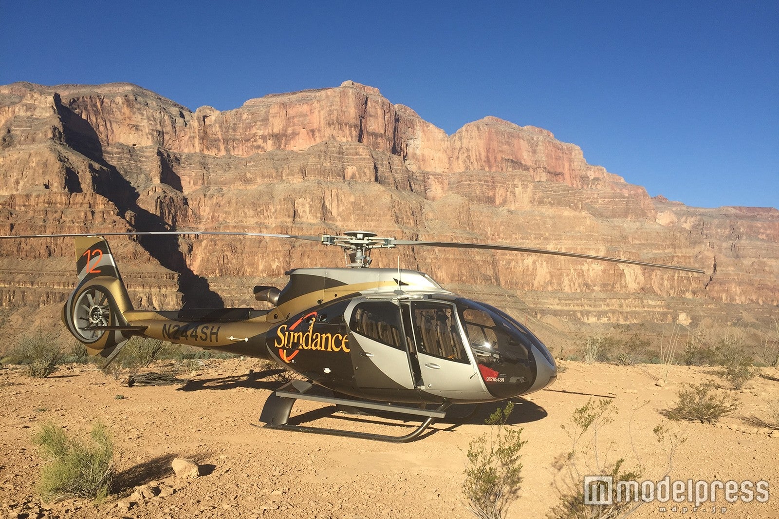 サンダンス・ヘリコプターズのグランドキャニオンツアーの様子
