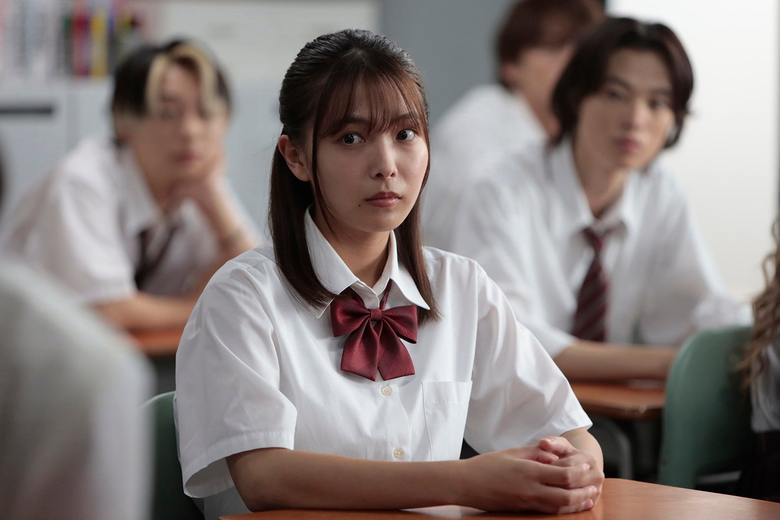 寺本莉緒「最高の教師 1年後、私は生徒に■された」第5話より（C）日本テレビ