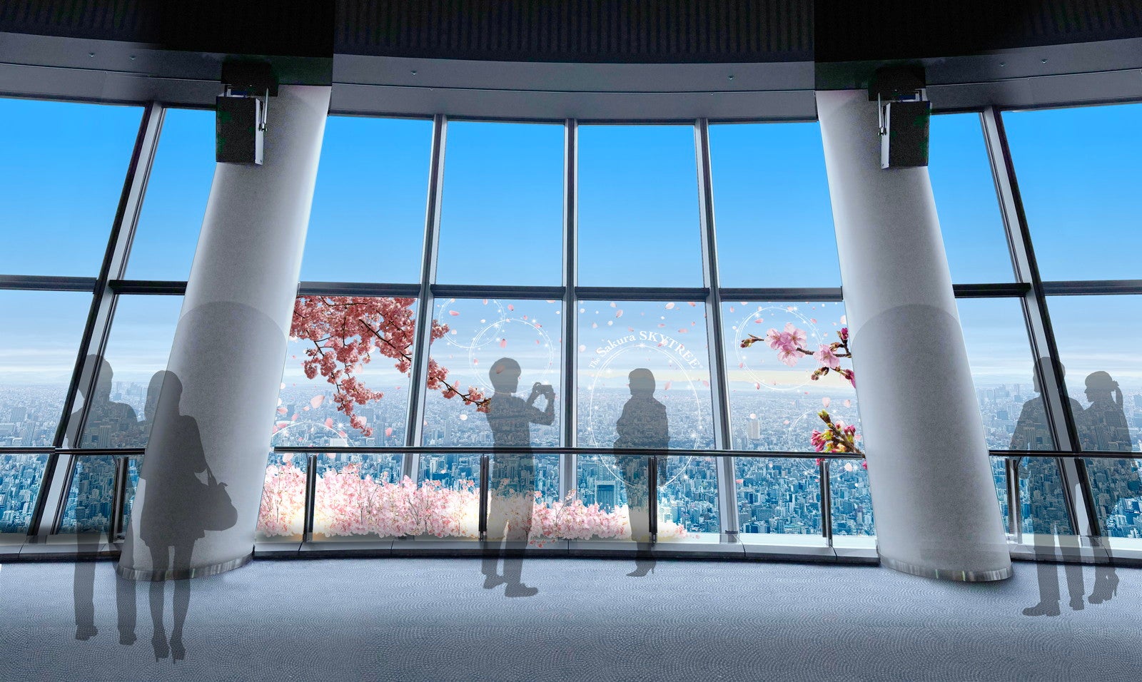 主なフォトスポット／空に願う（C）TOKYO-SKYTREE