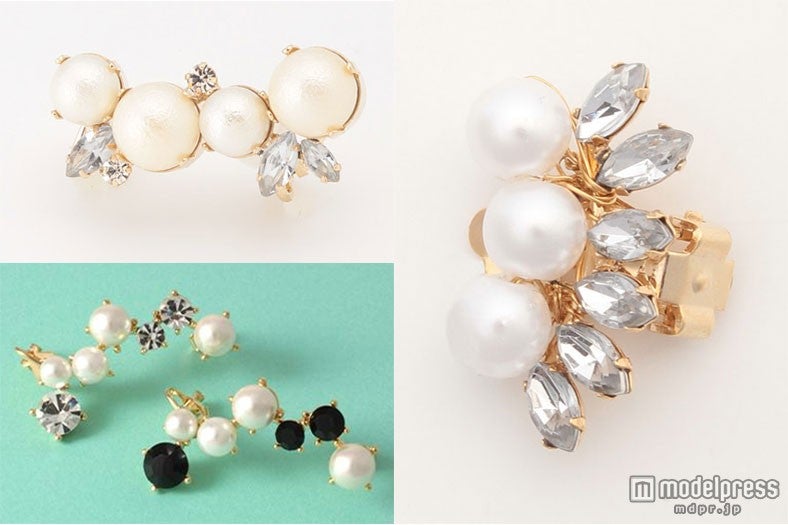 「ビジューイヤーカフ」で耳元をリュクスに演出！