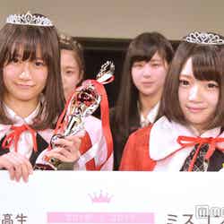 日本一のかわいい女子高生を決めるミスコン＜関西地方予選／グランプリ：ゆきゅん（左）＆準グランプリ：
ゆりぴさん（右）＞（C）モデルプレス