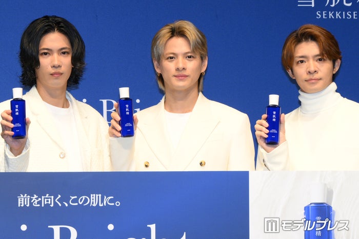 Number_i、輝いていられる秘訣明かす 3人で初メディアイベント出演