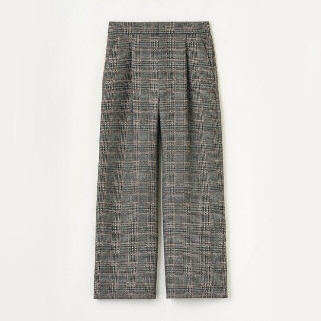 グレーワイドパンツ 2025秋冬しまむらレディースグレーワイドパンツ