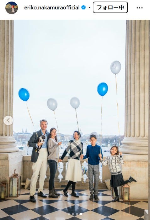 中村江里子Instagramより