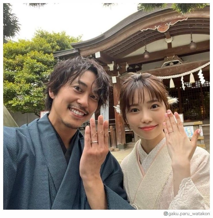 “結婚生活中”佐野岳＆島崎遥香「わた婚」和装ウェディング姿披露 近況も報告