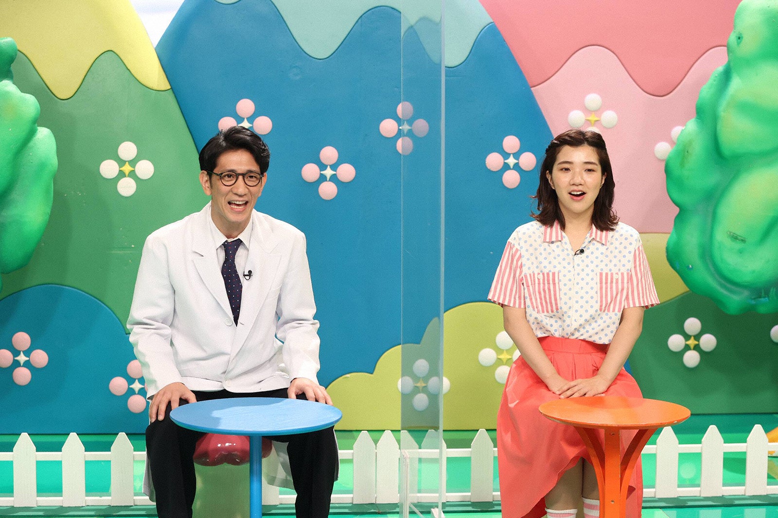 柴田英嗣、福田麻貴 （C）フジテレビ