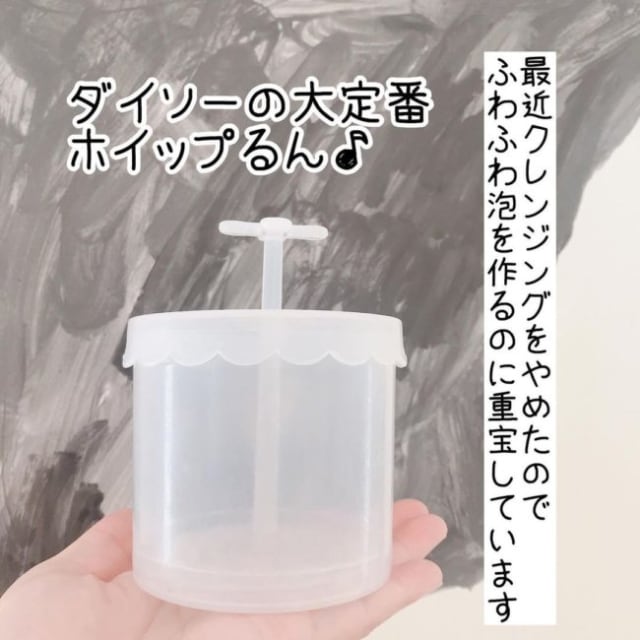 手に乗せたホイップるん