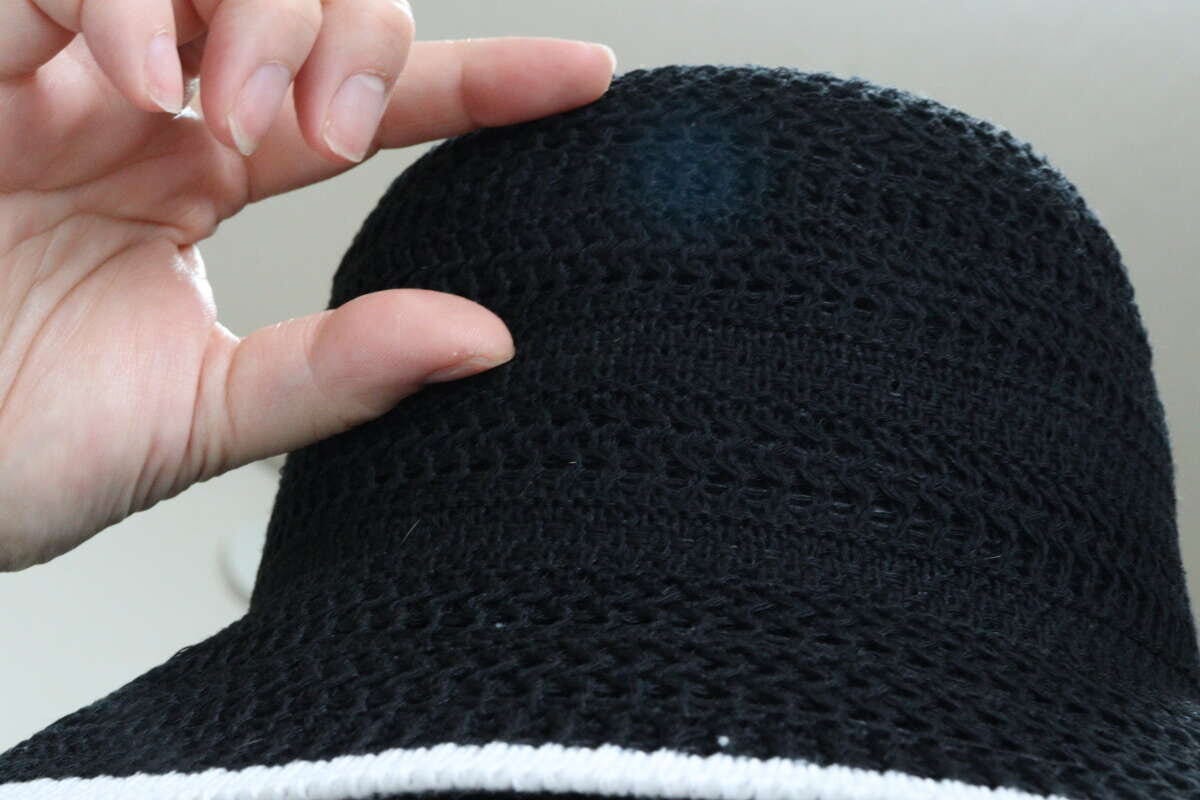 ダイソー ストローハット 着用 ダイソーのストローハットの着用