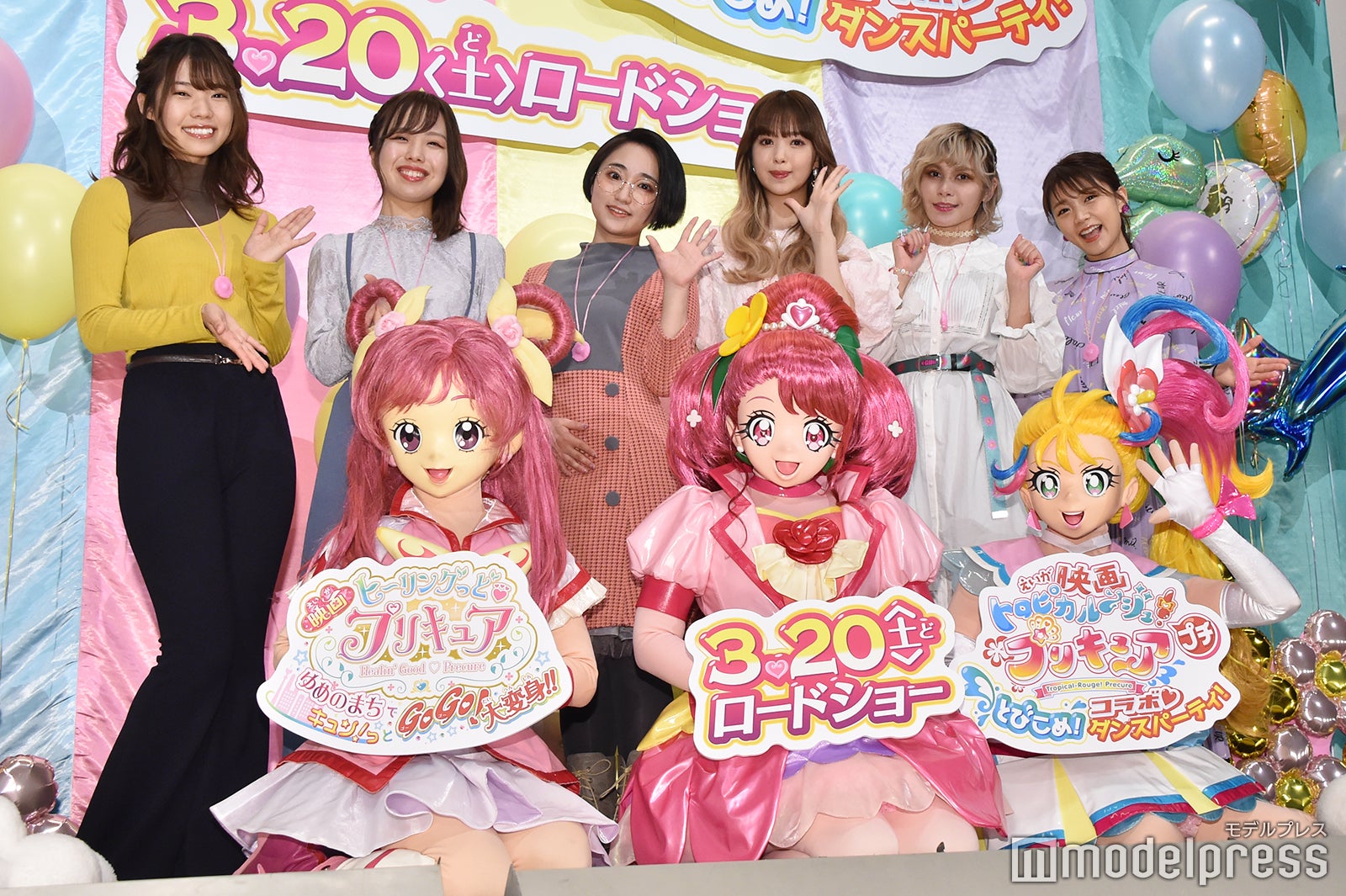 左より：河野ひより、依田菜津、悠木碧、藤田ニコル、ファイルーズあい、三森すずこ （C）モデルプレス