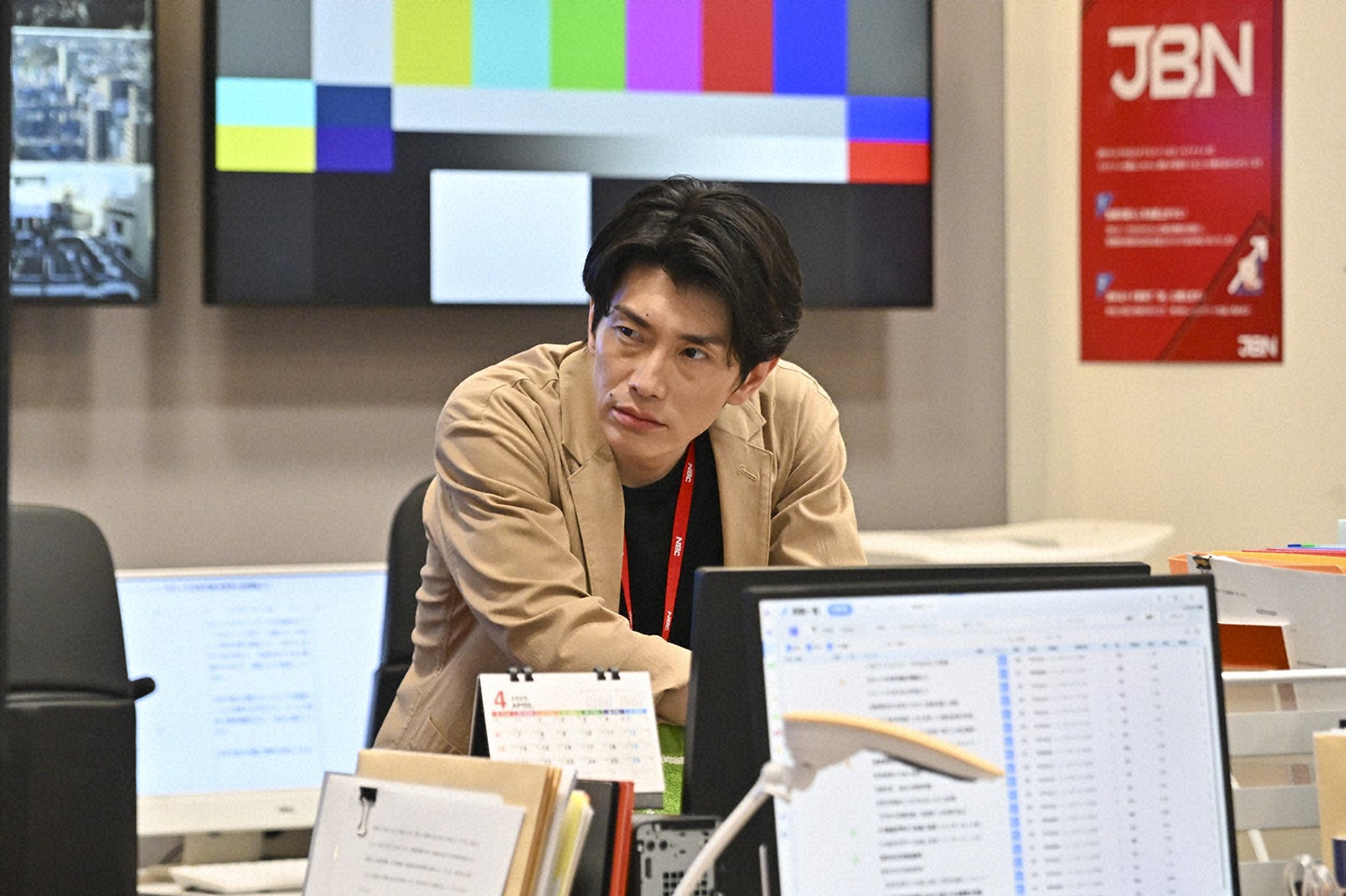 玉置玲央「キャスター」第3話（C）TBS