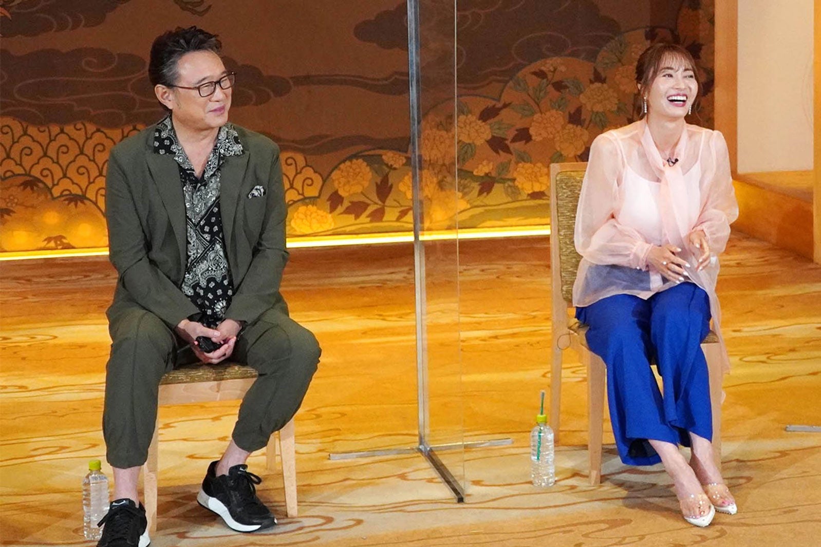 船越英一郎、新山千春（C）テレビ東京