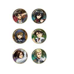 進撃の巨人「そういう時期」のアクリルスタンド(全6種)税込各1,900円、【単品】進撃の巨人「そういう時期」のランダム箔押し缶バッジ税込550円、【全種BOX】進撃の巨人「そういう時期」のランダム箔押し缶バッジ税込3,300円(C)諫山創・講談社/「進撃の巨人」The Final Season製作委員会