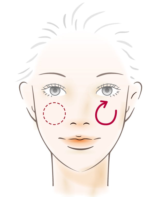 頬のハリツヤケア