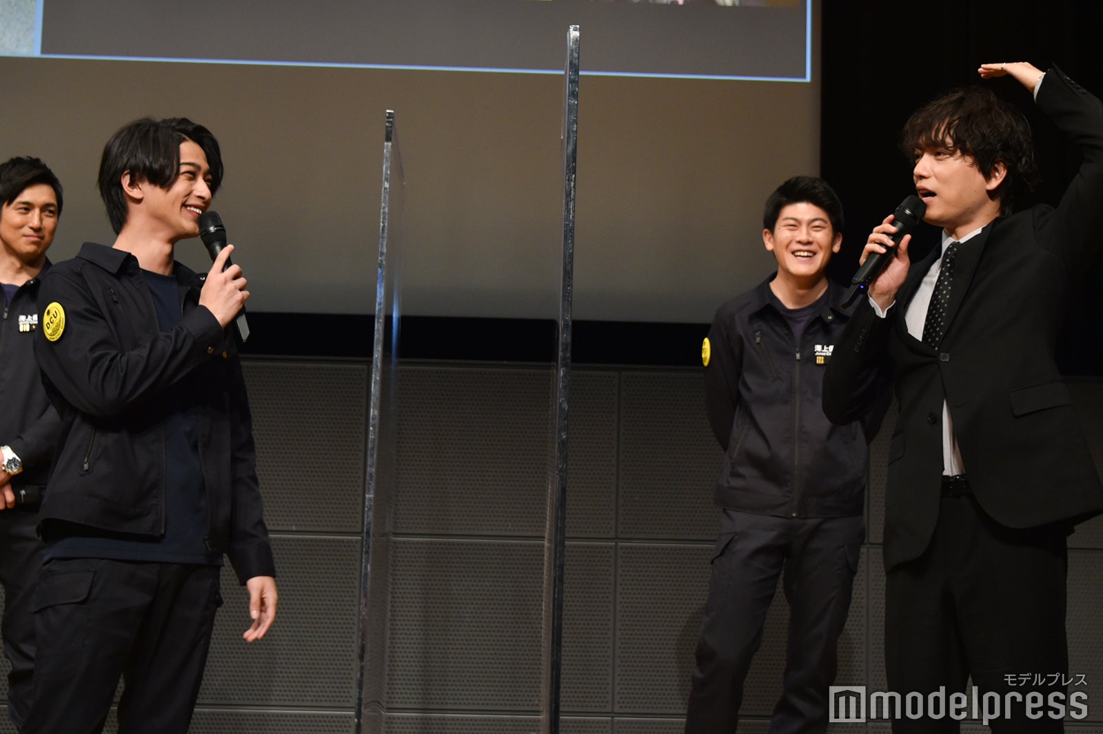 強風の撮影を振り返る横浜流星、山崎育三郎 （C）モデルプレス