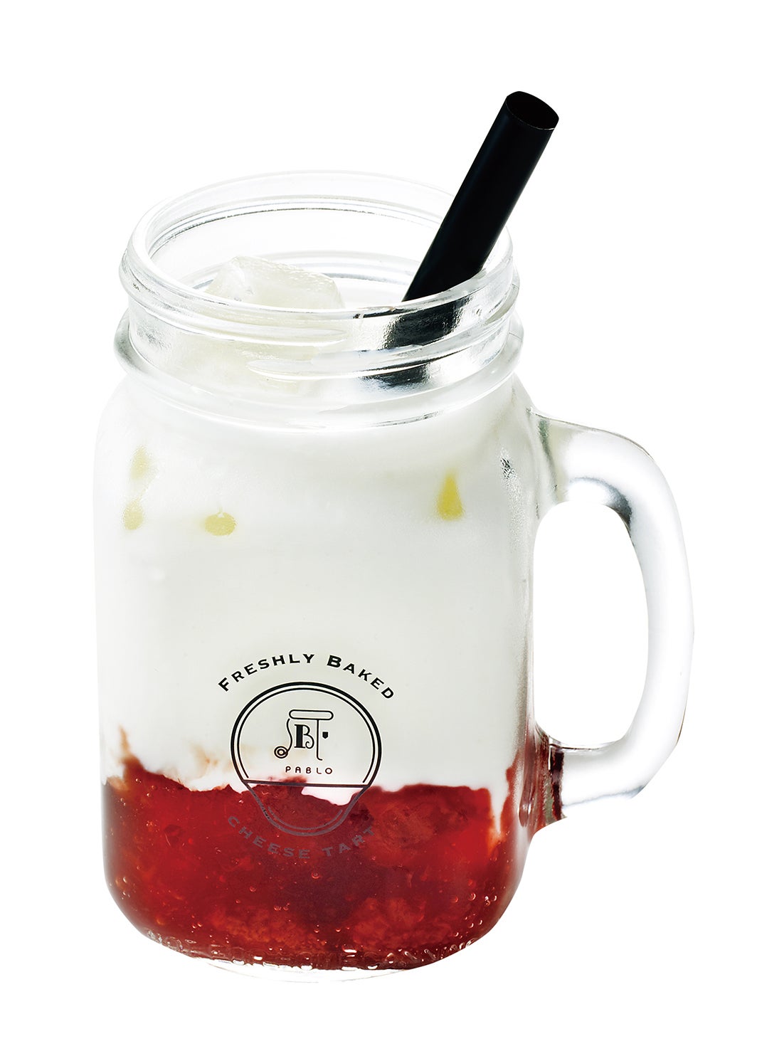 つぶつぶいちごのミルクラテ／画像提供： PABLO（パブロ）