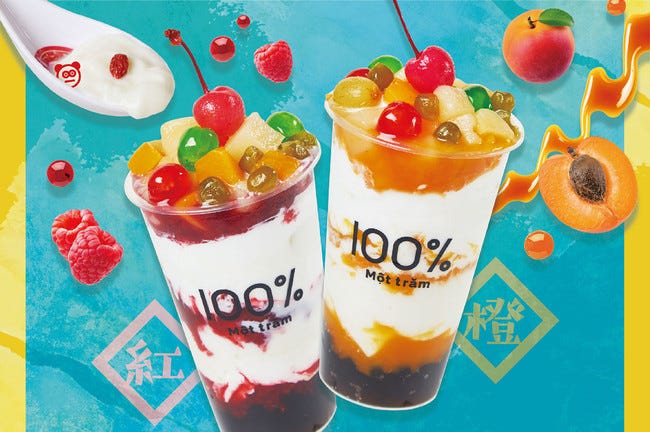 モッチャム大阪限定“台湾スイーツドリンク”杏仁豆腐×濃厚フルーツジュレたっぷり