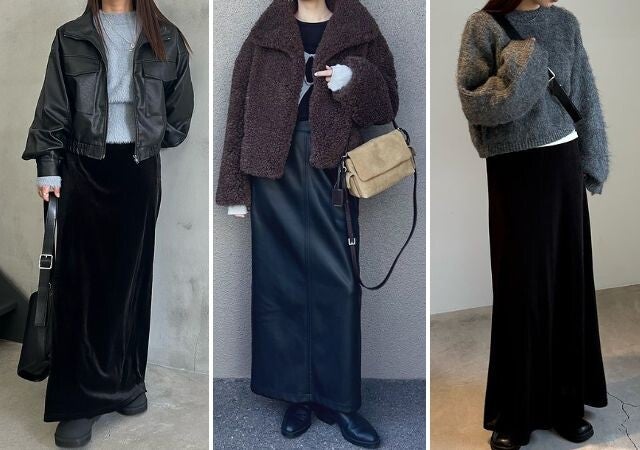 大人のキレイめカジュアルは「黒ロングスカート」で洗練度アップ！着やせも叶える♡最旬コーデ術