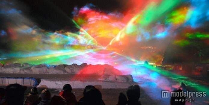 「オーロラ びゅ～ ナイト 2015」イメージ／画像提供：長井海の手公園ソレイユの丘