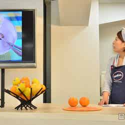 オレンジやグレープフルーツを使用したレシピを披露したSHIORI