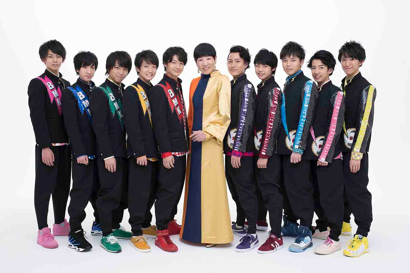 和田アキ子 with BOYS AND MEN 研究生（写真提供：フジテレビ）